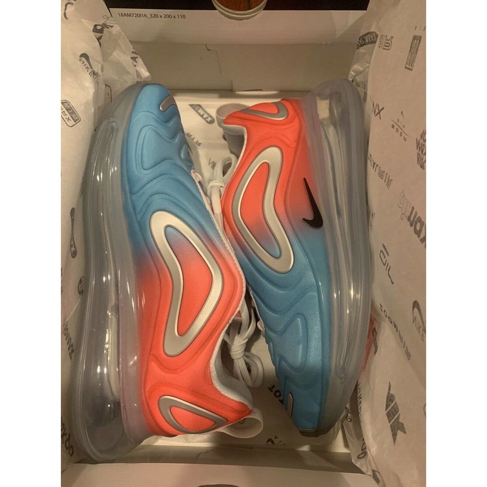 AIR MAX 720 Pink Sea Running Women's Shoe Size 7 AR9293-600 Lava Glow Blue Fury